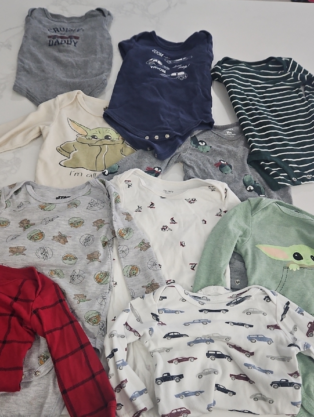 Lot Of Long Sleeve Body Suites Size 18 Months